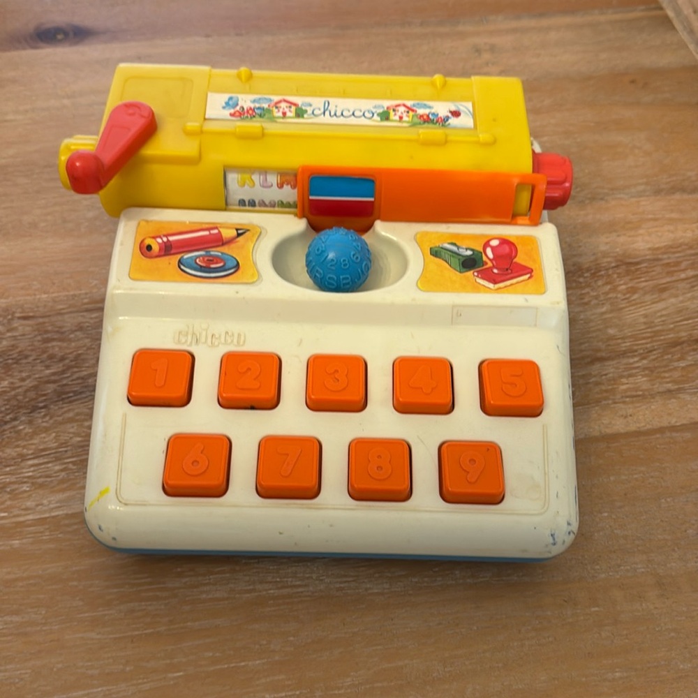 Vintage Chicco Typewriter Toy